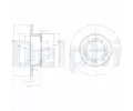 DELPHI Brzdov kotou - 291 mm ‐ DF BG2799