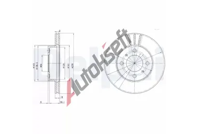 DELPHI Brzdov kotou - 236 mm DF BG2810, BG2810