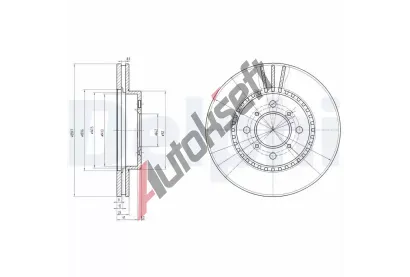 DELPHI Brzdov kotou - 260 mm DF BG2814, BG2814