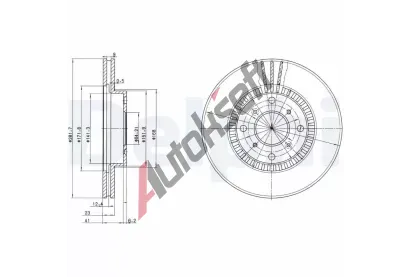 DELPHI Brzdov kotou - 282 mm DF BG2815, BG2815