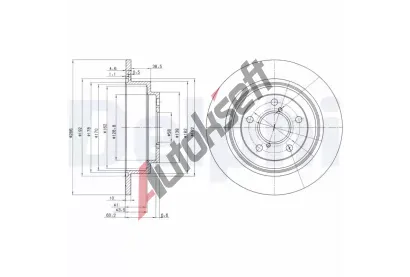 DELPHI Brzdov kotou - 266 mm DF BG2826, BG2826