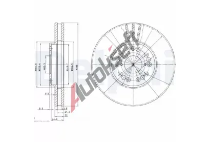 DELPHI Brzdov kotou - 296 mm DF BG2829, BG2829