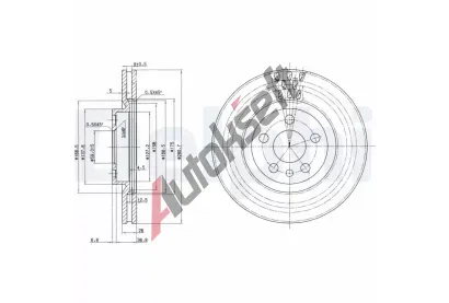 DELPHI Brzdov kotou - 281 mm DF BG2844, BG2844