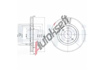 DELPHI Brzdov kotou - 283 mm DF BG2872, BG2872