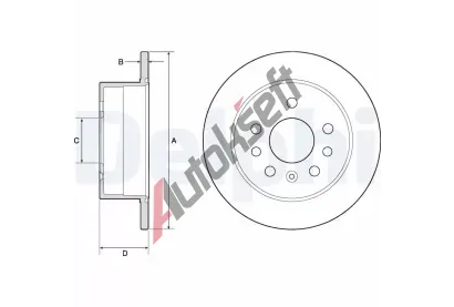 DELPHI Brzdov kotou - 260 mm DF BG2879, BG2879