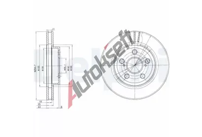 DELPHI Brzdov kotou - 255 mm DF BG2880, BG2880