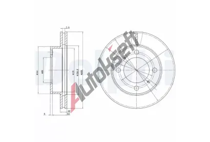 DELPHI Brzdov kotou - 255 mm DF BG2891, BG2891
