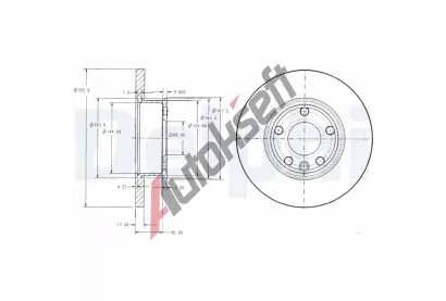 DELPHI Brzdov kotou - 282 mm DF BG2898, BG2898