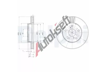 DELPHI Brzdov kotou - 271 mm DF BG2906, BG2906