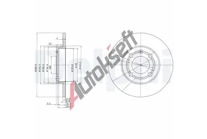 DELPHI Brzdov kotou - 239 mm DF BG2911, BG2911