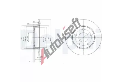 DELPHI Brzdov kotou - 240 mm DF BG2914, BG2914