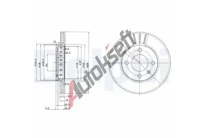 DELPHI Brzdov kotou - 239 mm DF BG2982, BG2982