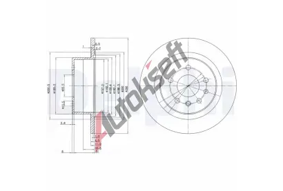 DELPHI Brzdov kotou - 285 mm DF BG2986, BG2986
