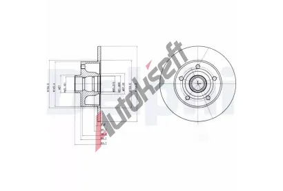 DELPHI Brzdov kotou - 245 mm DF BG3030, BG3030