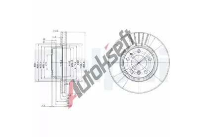 DELPHI Brzdov kotou - 316 mm DF BG3039, BG3039