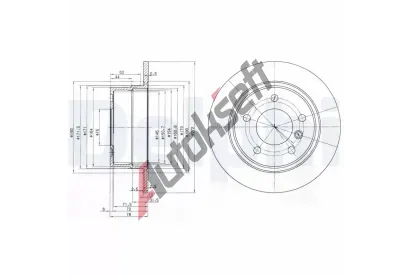 DELPHI Brzdov kotou - 272 mm DF BG3040, BG3040