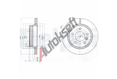 DELPHI Brzdov kotou - 276 mm DF BG3041C, BG3041C