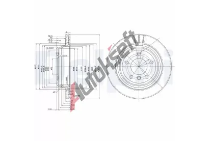 DELPHI Brzdov kotou - 298 mm DF BG3042, BG3042