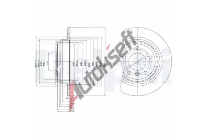 DELPHI Brzdov kotou - 298 mm DF BG3044, BG3044