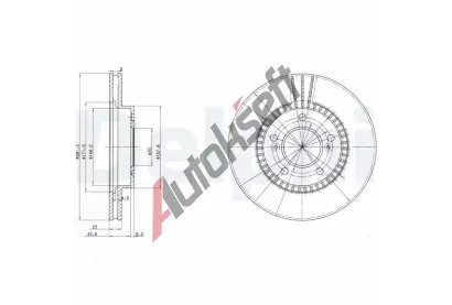 DELPHI Brzdov kotou - 282 mm DF BG3061, BG3061