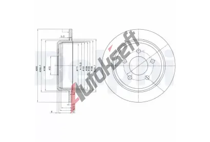 DELPHI Brzdov kotou - 285 mm DF BG3073, BG3073