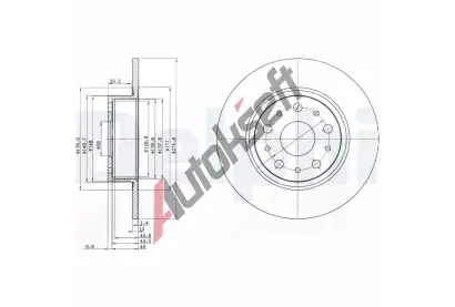 DELPHI Brzdov kotou - 276 mm DF BG3076, BG3076
