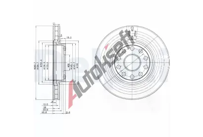 DELPHI Brzdov kotou - 281 mm DF BG3078, BG3078