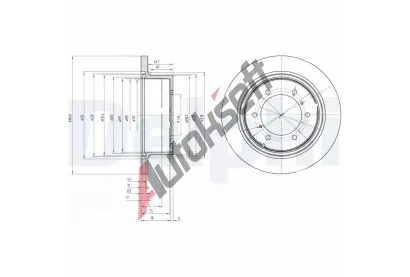 DELPHI Brzdov kotou - 315 mm DF BG3105, BG3105
