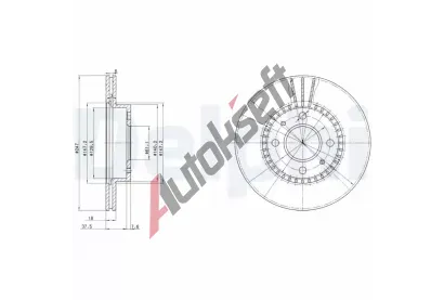 DELPHI Brzdov kotou - 247 mm DF BG3134, BG3134