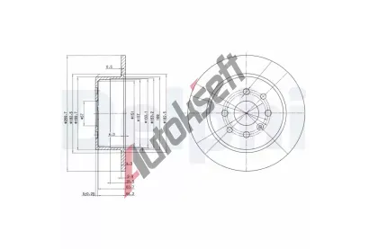 DELPHI Brzdov kotou - 270 mm DF BG3141, BG3141