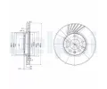 DELPHI Brzdov kotou - 288 mm ‐ DF BG3142