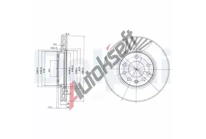 DELPHI Brzdov kotou - 288 mm DF BG3142, BG3142