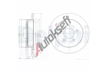DELPHI Brzdov kotou - 279 mm DF BG3143, BG3143