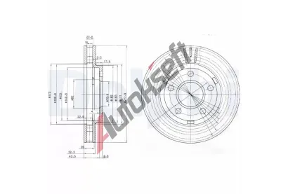 DELPHI Brzdov kotou - 277 mm DF BG3144, BG3144