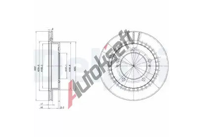 DELPHI Brzdov kotou - 287 mm DF BG3158, BG3158