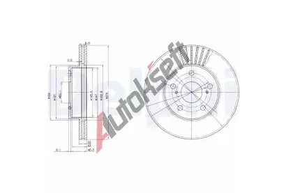 DELPHI Brzdov kotou - 279 mm DF BG3171, BG3171