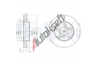 DELPHI Brzdov kotou - 255 mm DF BG3177, BG3177