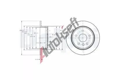 DELPHI Brzdov kotou - 269 mm DF BG3178, BG3178