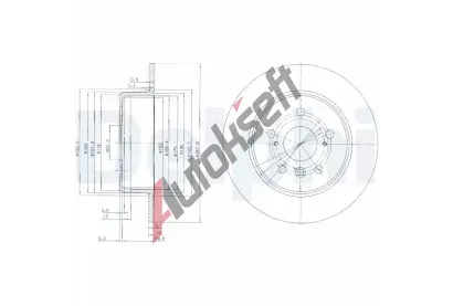 DELPHI Brzdov kotou - 288 mm DF BG3183, BG3183