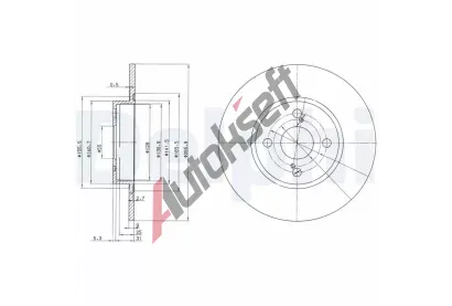 DELPHI Brzdov kotou - 266 mm DF BG3186, BG3186