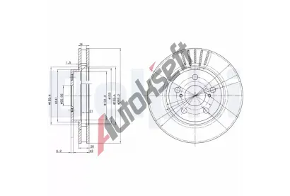 DELPHI Brzdov kotou - 255 mm DF BG3187, BG3187
