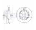 Brzdový kotouč DELPHI ‐ DF BG3198 Brzdový kotouč DELPHI ‐ DF BG3198