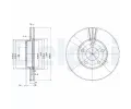 Brzdový kotouč DELPHI ‐ DF BG3199 Brzdový kotouč DELPHI ‐ DF BG3199