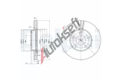 DELPHI Brzdov kotou - 283 mm DF BG3199, BG3199