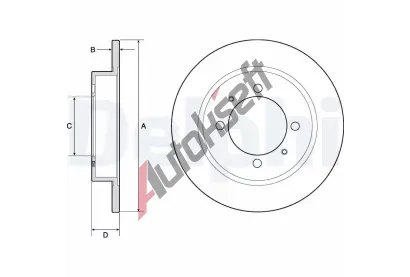 DELPHI Brzdov kotou - 260 mm DF BG3203, BG3203