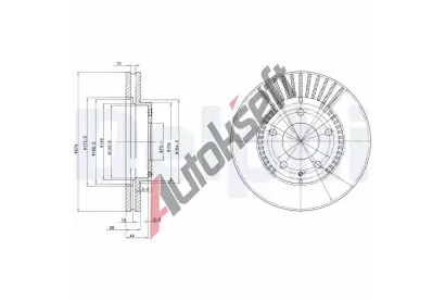 DELPHI Brzdov kotou - 274 mm DF BG3232, BG3232