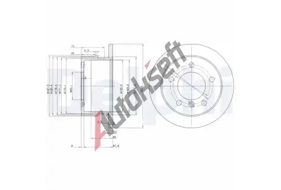 DELPHI Brzdov kotou - 258 mm DF BG3235, BG3235