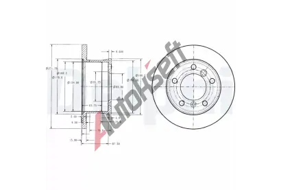 DELPHI Brzdov kotou - 272 mm DF BG3237, BG3237