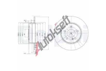 DELPHI Brzdov kotou - 290 mm DF BG3239C, BG3239C