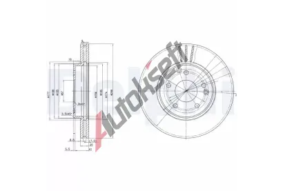 DELPHI Brzdov kotou - 288 mm DF BG3240C, BG3240C